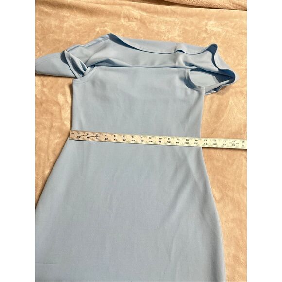 Sylvian Heach Women's Size Medium Blue Knee Length Halter Knee Length Dress - Picture 7 of 10